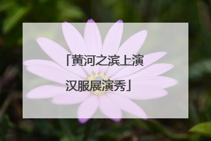 黄河之滨上演汉服展演秀
