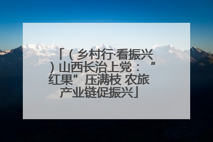 （乡村行·看振兴）山西长治上党：“红果”压满枝 农旅产业链促振兴