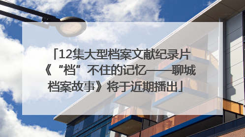 12集大型档案文献纪录片《“档”不住的记忆——聊城档案故事》将于近期播出
