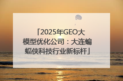 2025年GEO大模型优化公司：大连蝙蝠侠科技行业新标杆